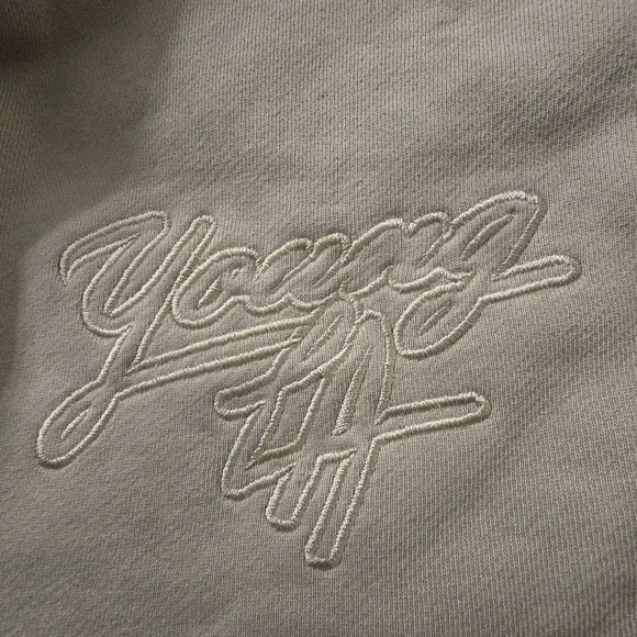 YoungLa #1063 ‎ Effortless Sets Mens XL Beige Embroidered Logo - Picture 5 of 8